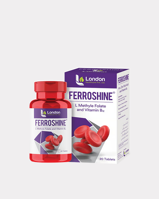 Ferroshine Tablets - (L Methyl Folate & Vitamin B12)